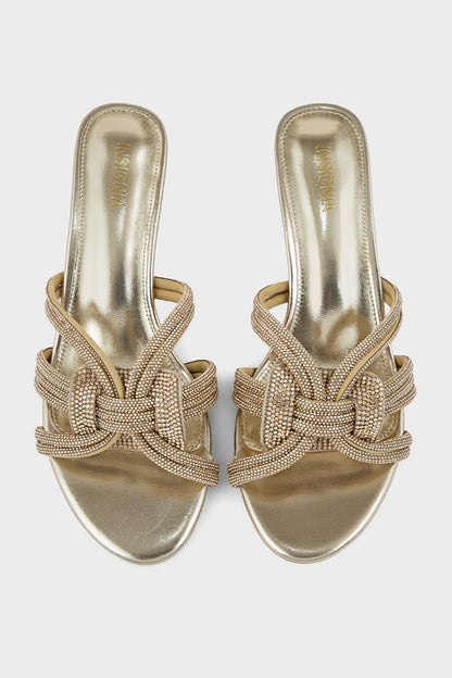 Party Wear Slip On IP0119-Gold