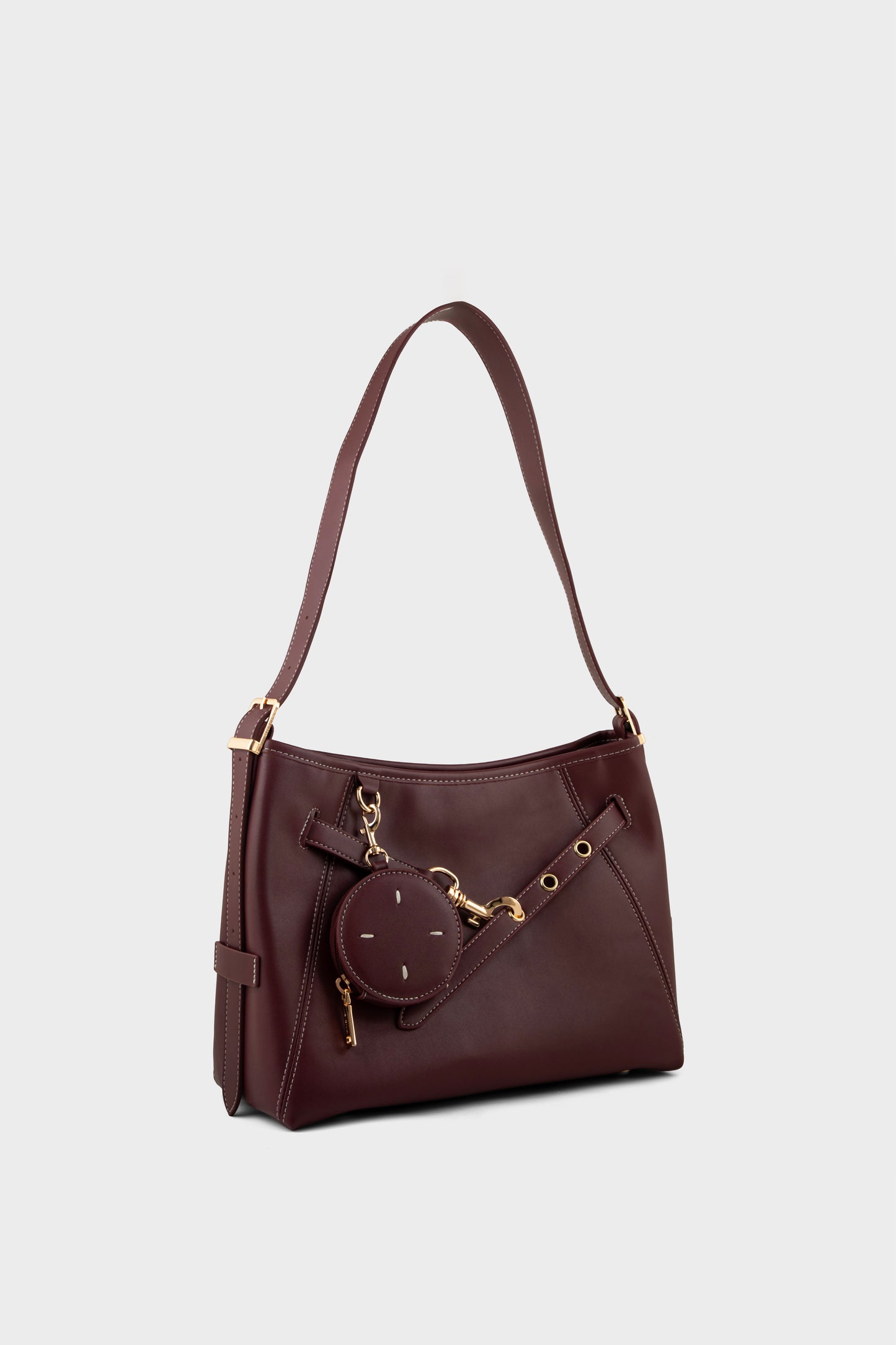 Formal Shoulder Bags BS2337-Burgundy
