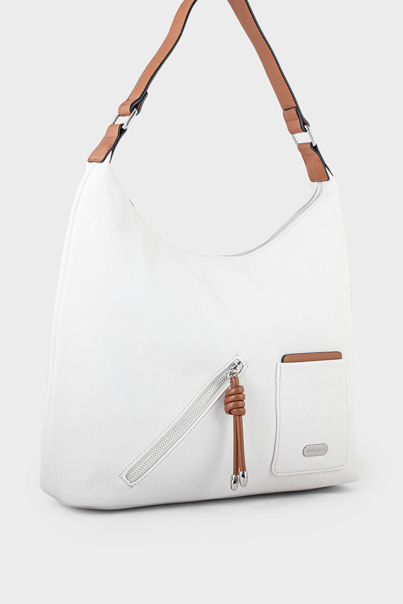 Casual Hobo Hand Bags BH0049-White