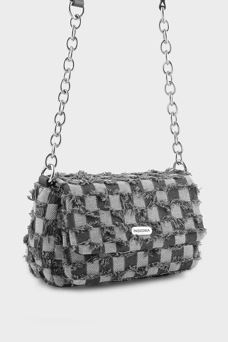 Hobo Hand Bags B15159-Grey