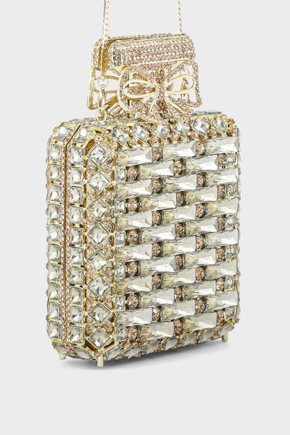 Party Wear Clutch BK4060-Golden