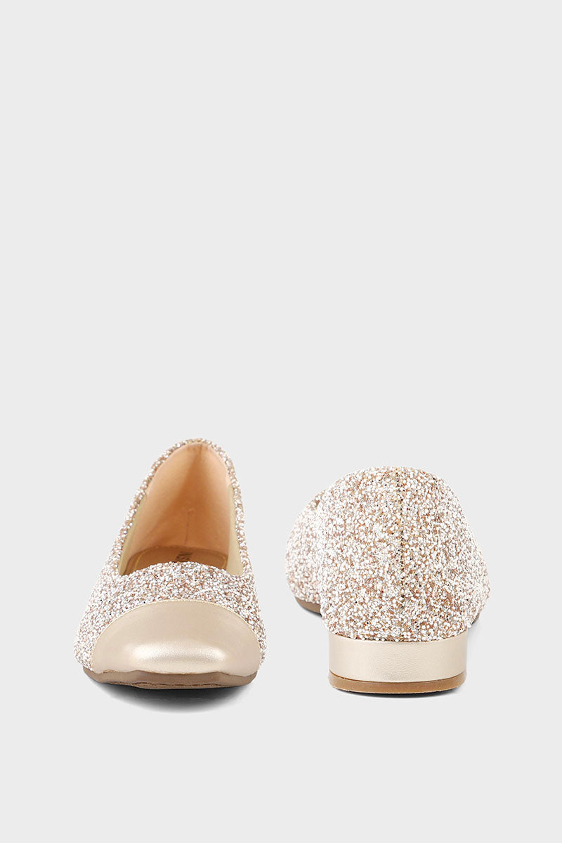 Party Wear Pumps I41409-Golden