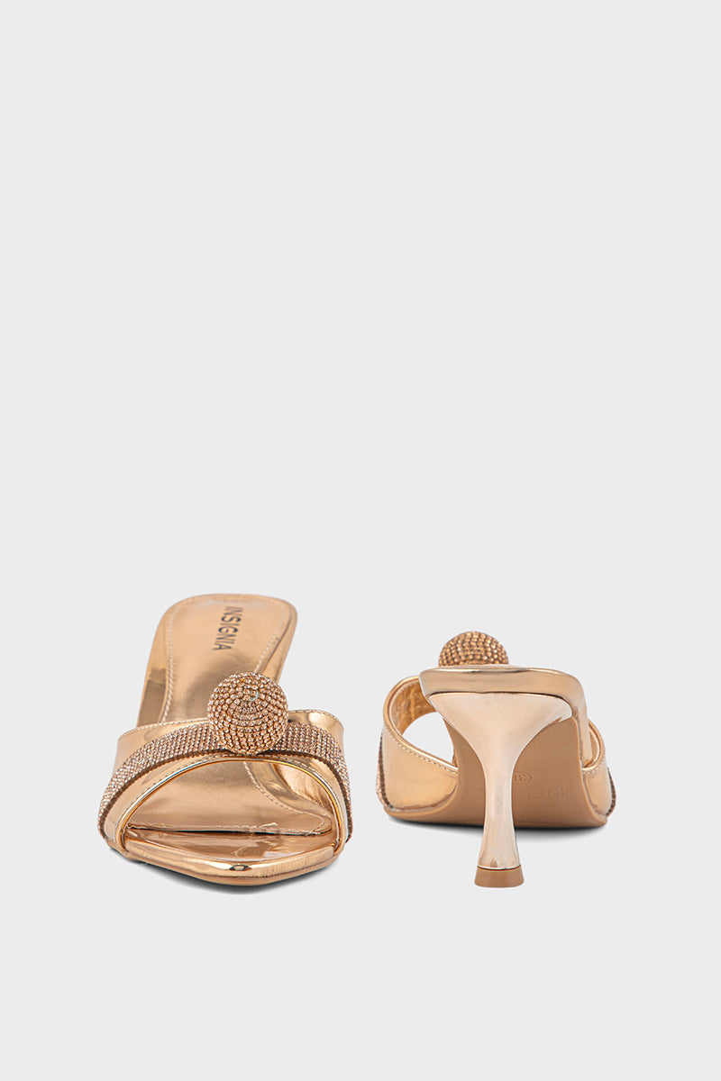 Party Wear Slip On IP0090-Champagne