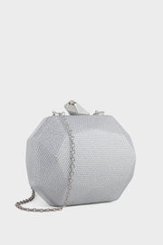 Party Wear Clutch BK4129-Silver