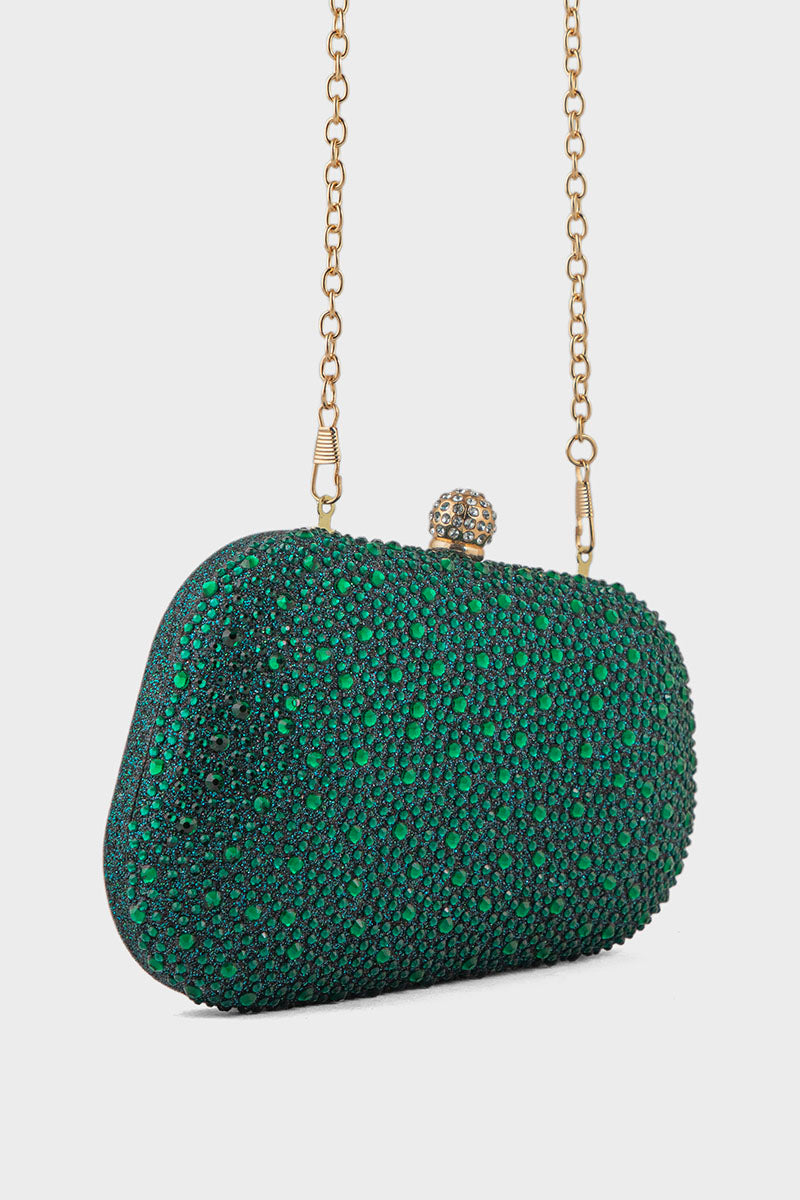 Party Wear Clutch BK4107-Green