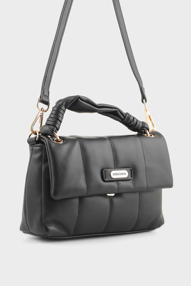 Hobo Hand Bags B15143-Black