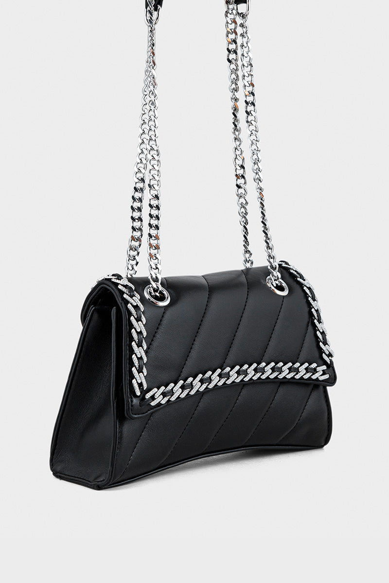 Flap Shoulder Bags BS2122-Black