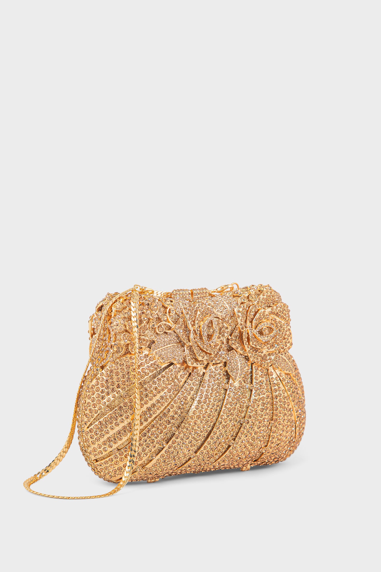 Party Wear Clutch BK4135-Golden