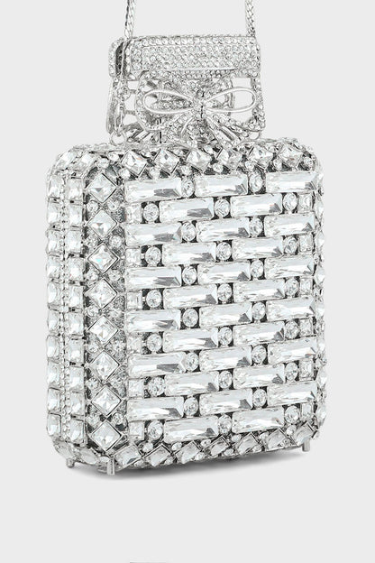 Party Wear Clutch BK4060-Silver