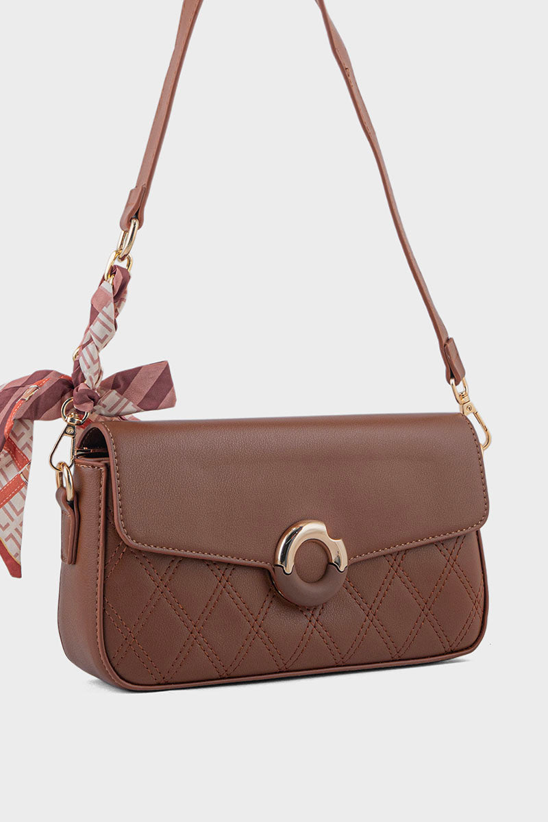 Cross Shoulder Bags BS2167-Brown