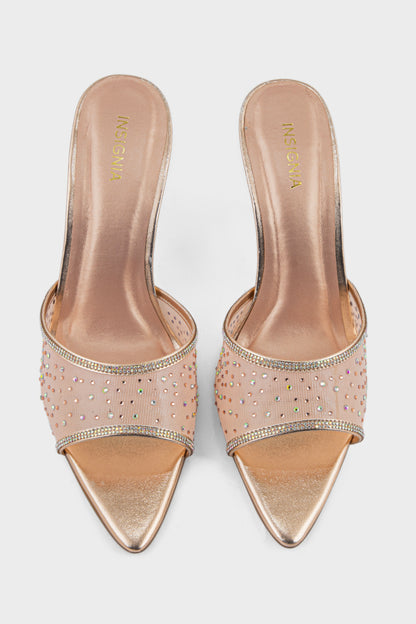 Party Wear Slip On IP0110-Champagne