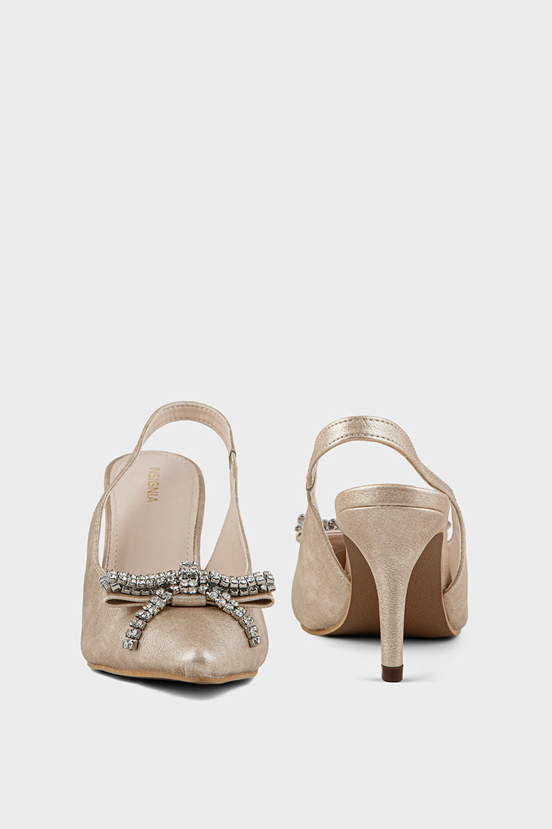 Party Wear Sling Back IP4031-Gold