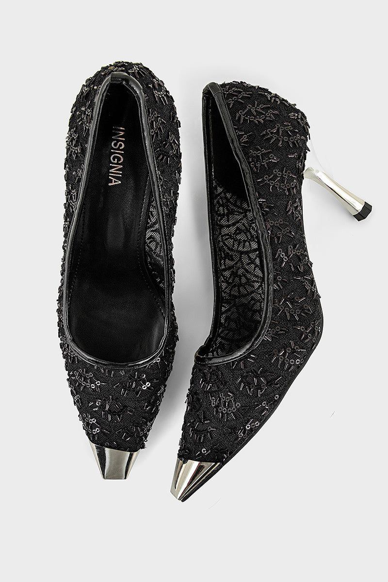 Pary Wear Court Shoes IP5051-Black