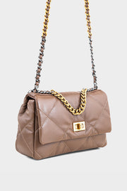 Flap Shoulder Bags BS2096-Brown