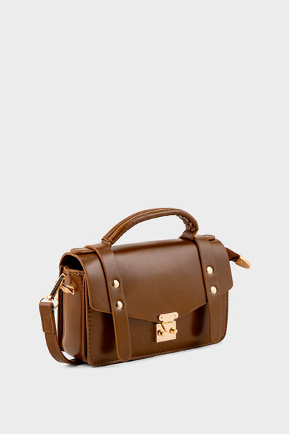 Top Handle Hand Bags BH0222-Brown
