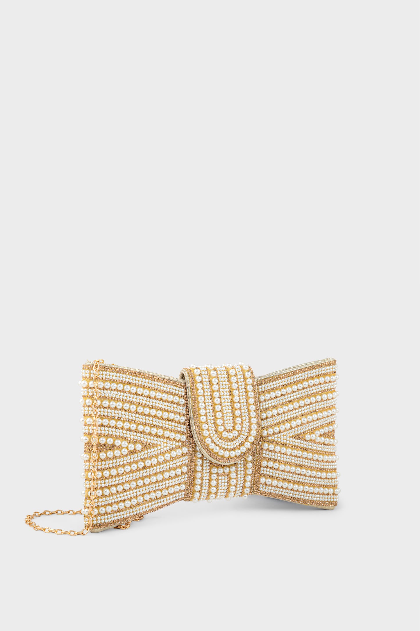 Party Wear Clutch BK4155-Gold