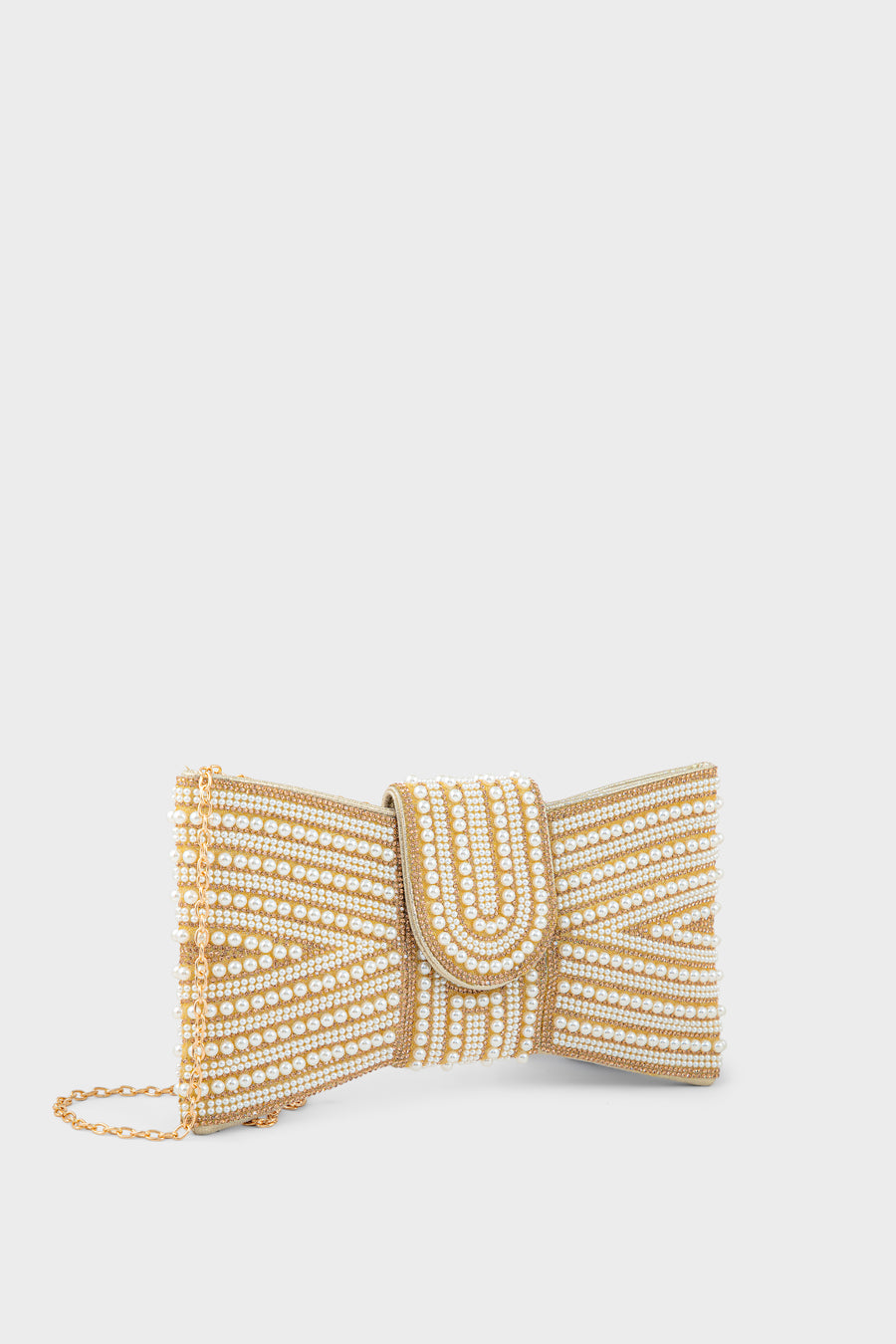 Party Wear Clutch BK4155-Gold