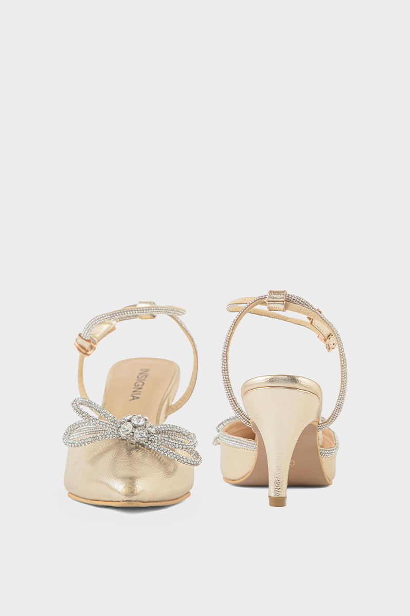 Party Wear Sling Back IP4029-Gold