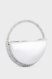 Party Wear Clutch BH0118-Silver