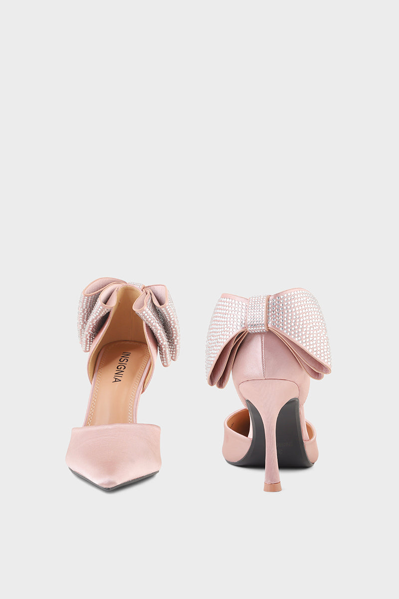 Party Wear Court Shoes I44459-Nude Pink