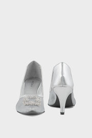 Party Wear Court Shoes IP5024-Silver