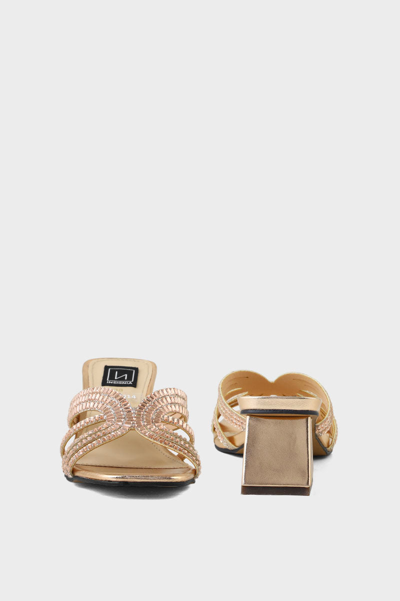 Party Wear Slip On IP0014-Rose Gold