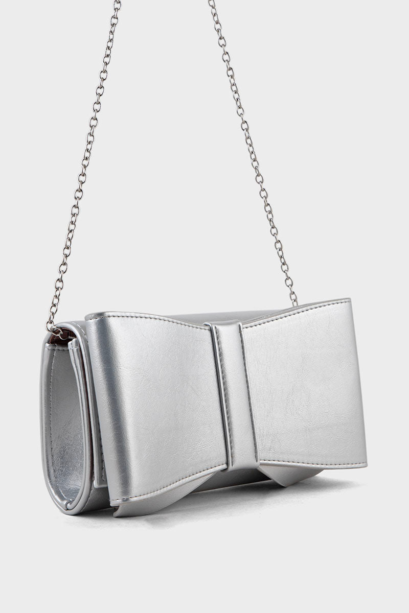 Party Wear Clutch BK4115-Silver