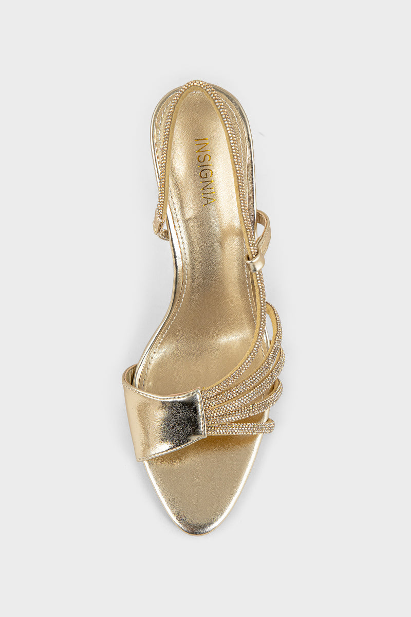 Party Wear Sandal IP2073-Gold