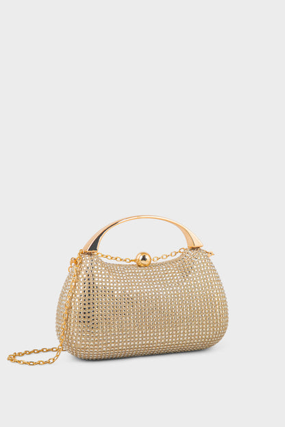 Party Wear Clutch BK4154-Gold