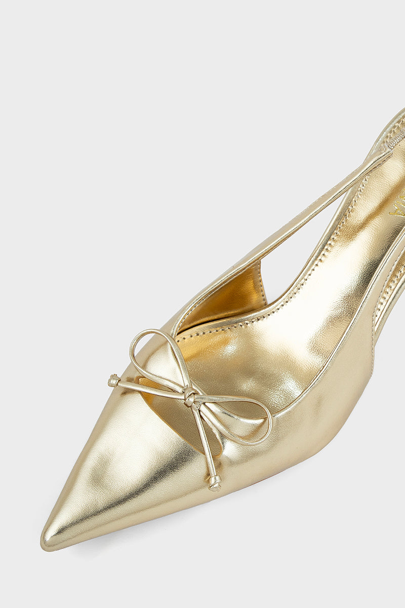 Party Wear Sling Back IP4053-Gold