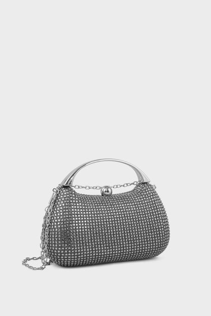 Party Wear Clutch BK4154-Pewter