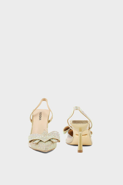 Party Wear Sling Back I47293-Golden