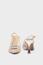Party Wear Sling Back I47308-Rose Gold