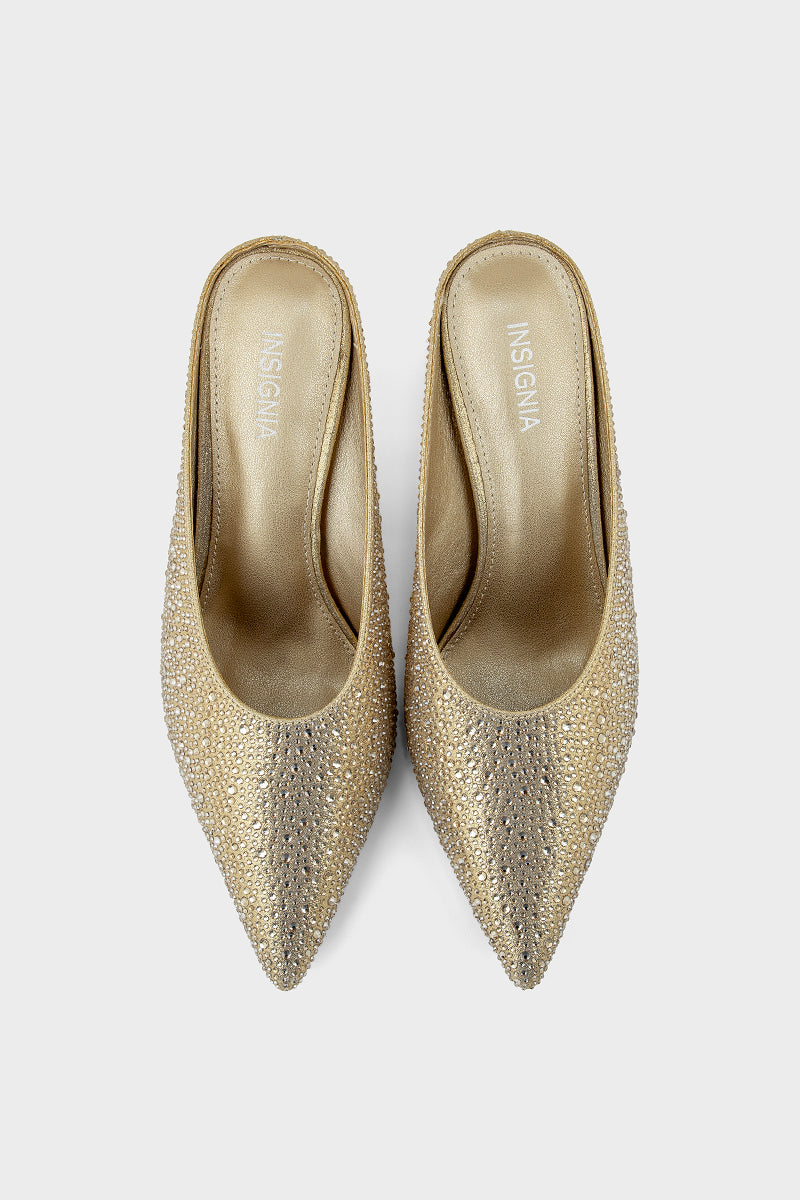 Party Wear Mule IP8514-Gold