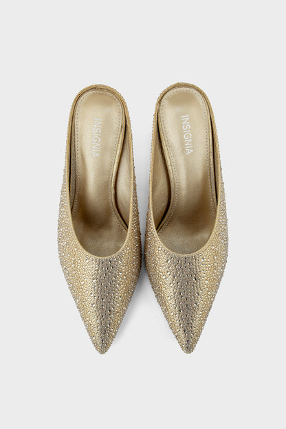 Party Wear Mule IP8514-Gold