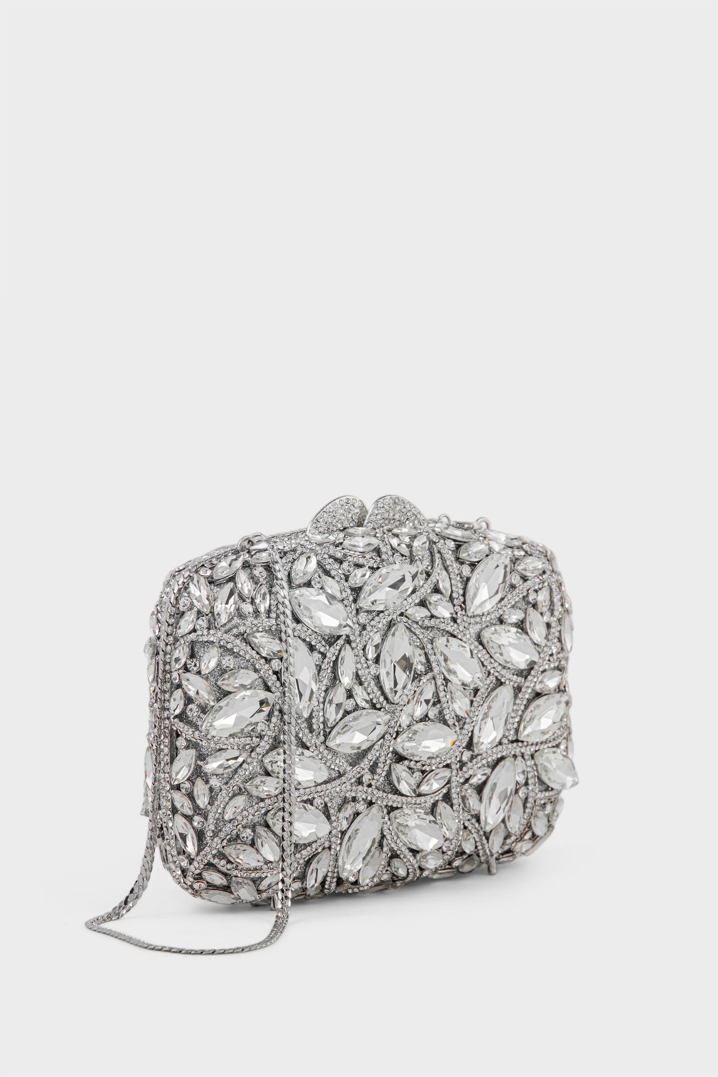 Party Wear Clutch BK4127-Silver