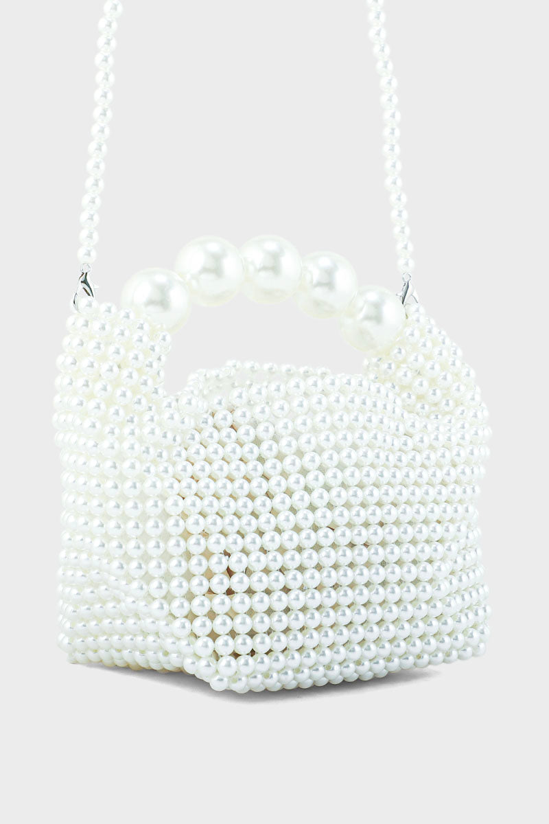 Party Wear Clutch BK4053-White