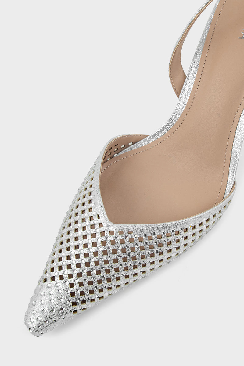 Party Wear Sling Back IP4046-Silver