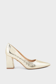 Pary Wear Court Shoes IP5052-Gold