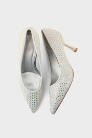 Party Wear Court Shoes IP5045-Silver