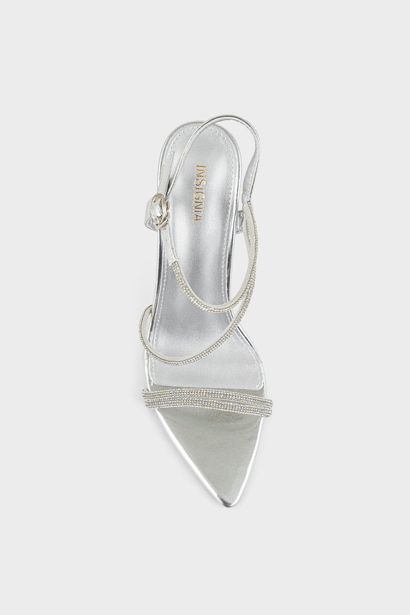 Party Wear Sandal IP2083-Silver