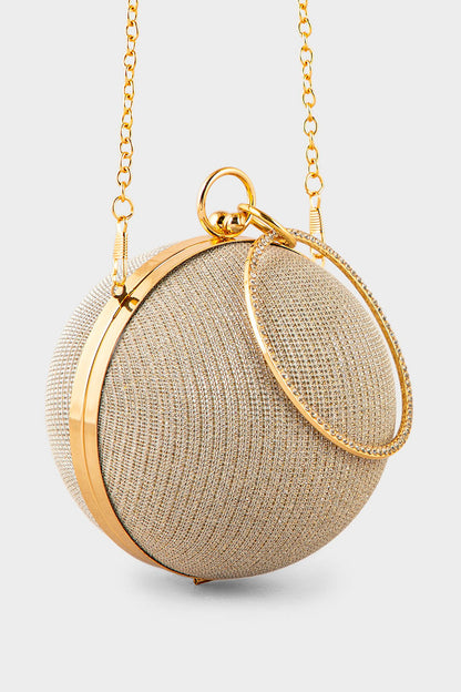 Party Wear Clutch BK4090-Golden