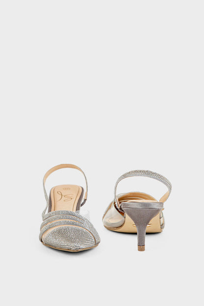 Party Wear Sling Back I47181-Grey