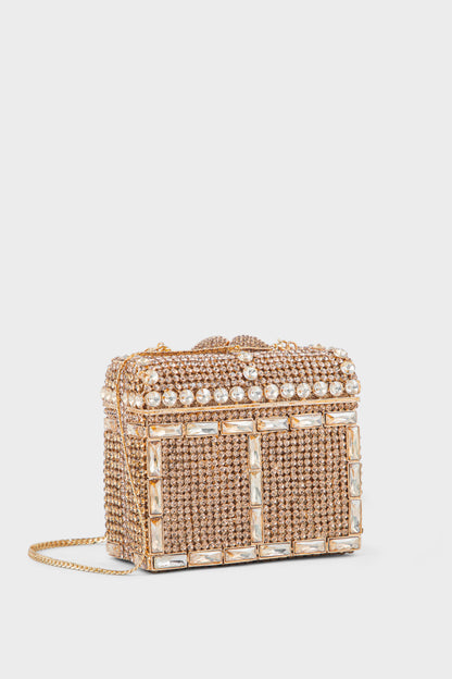 Party Wear Clutch BK4126-Gold