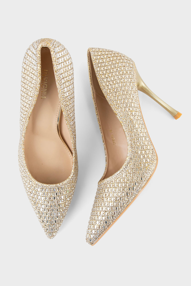 Pary Wear Court Shoes IP5050-Gold