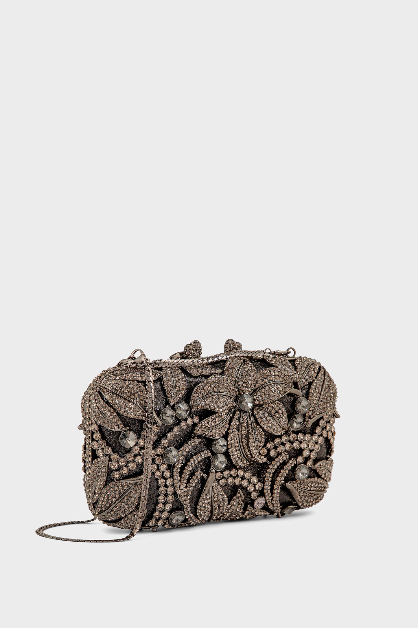 Party Wear Clutch BK4137-Pewter