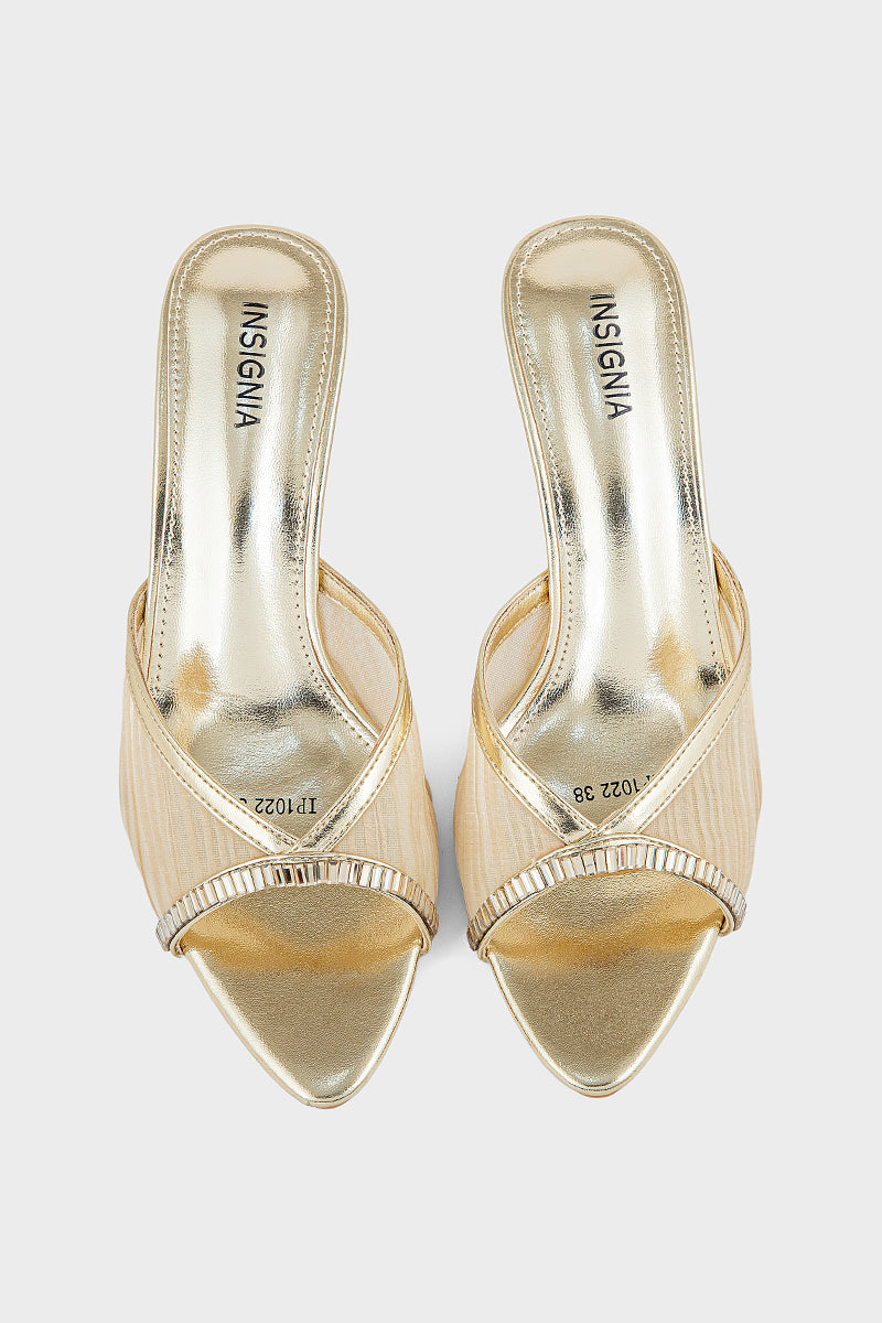 Party Wear Slip On IP0122-Gold