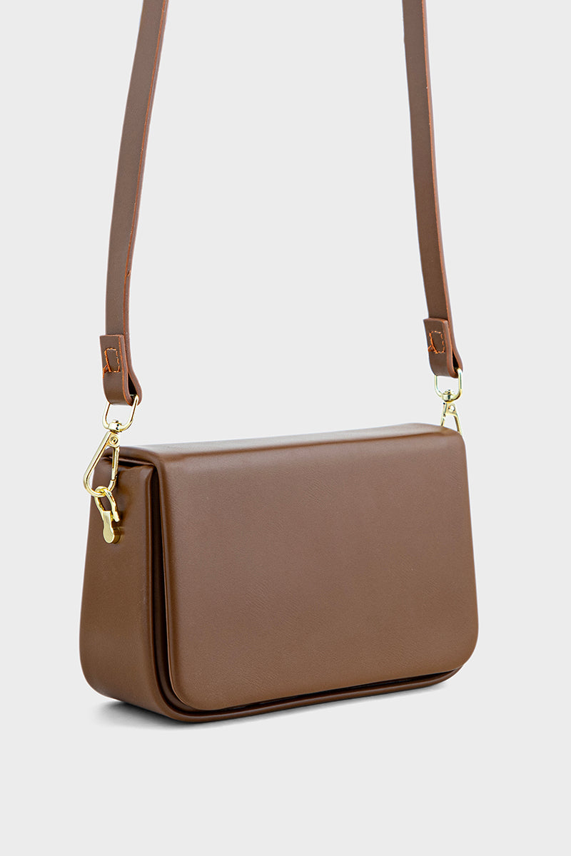 Flap Shoulder Bags BH0079-Brown