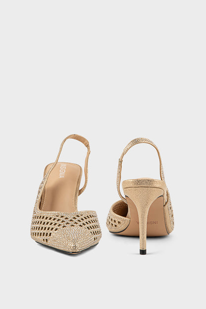 Party Wear Sling Back IP4027-Gold