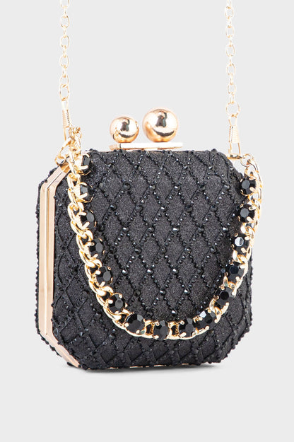 Party Wear Clutch BK4045-Black